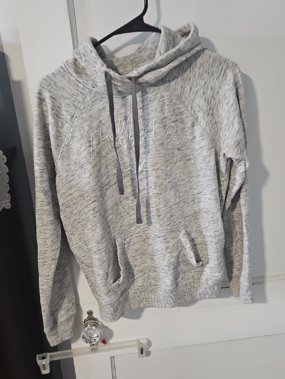 Hollister Heather Gray Hooded Pullover